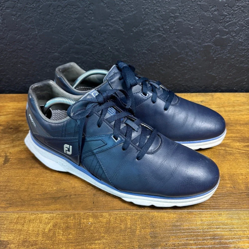 FootJoy Pro SL 53812 Navy Leather Spikeless Golf Shoes Mens 11M
